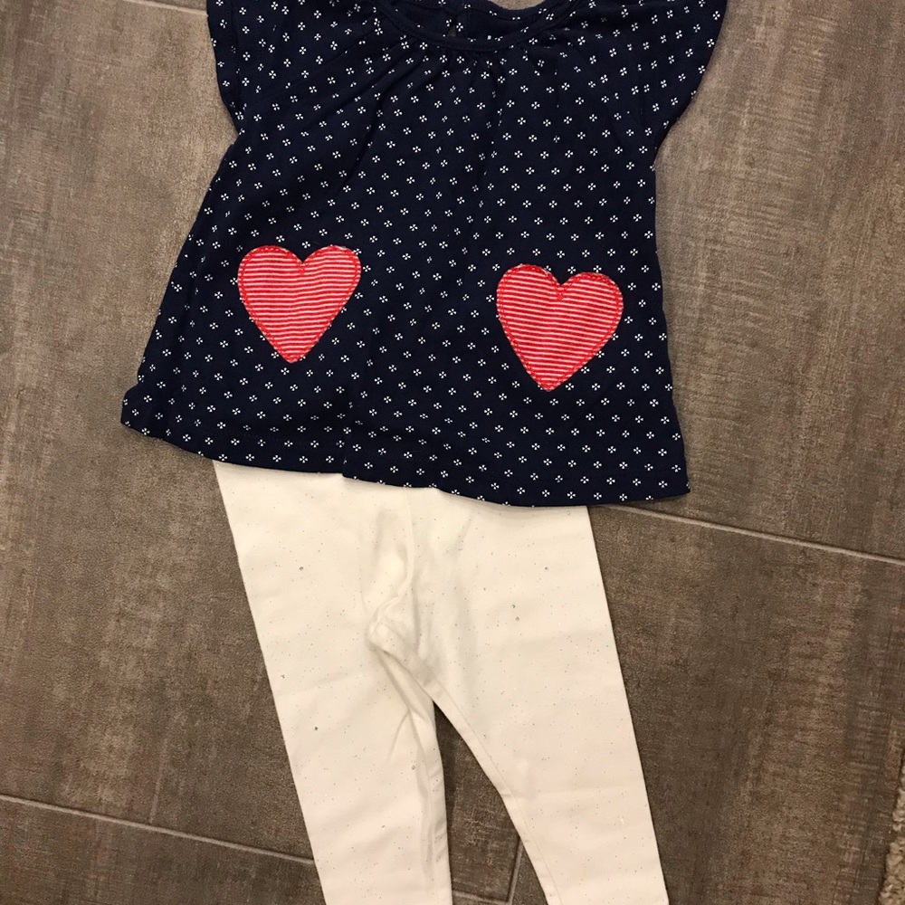 😁Girls short sleeve top & leggings🌷🍭